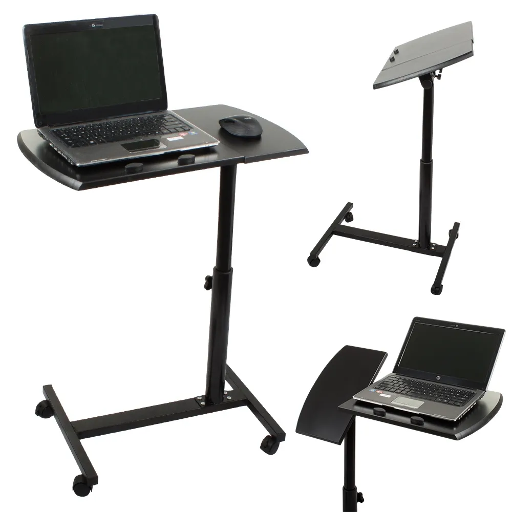 Laptopstativ på hjul / Stativ for laptop / Bærbar datamaskin - Justerbar