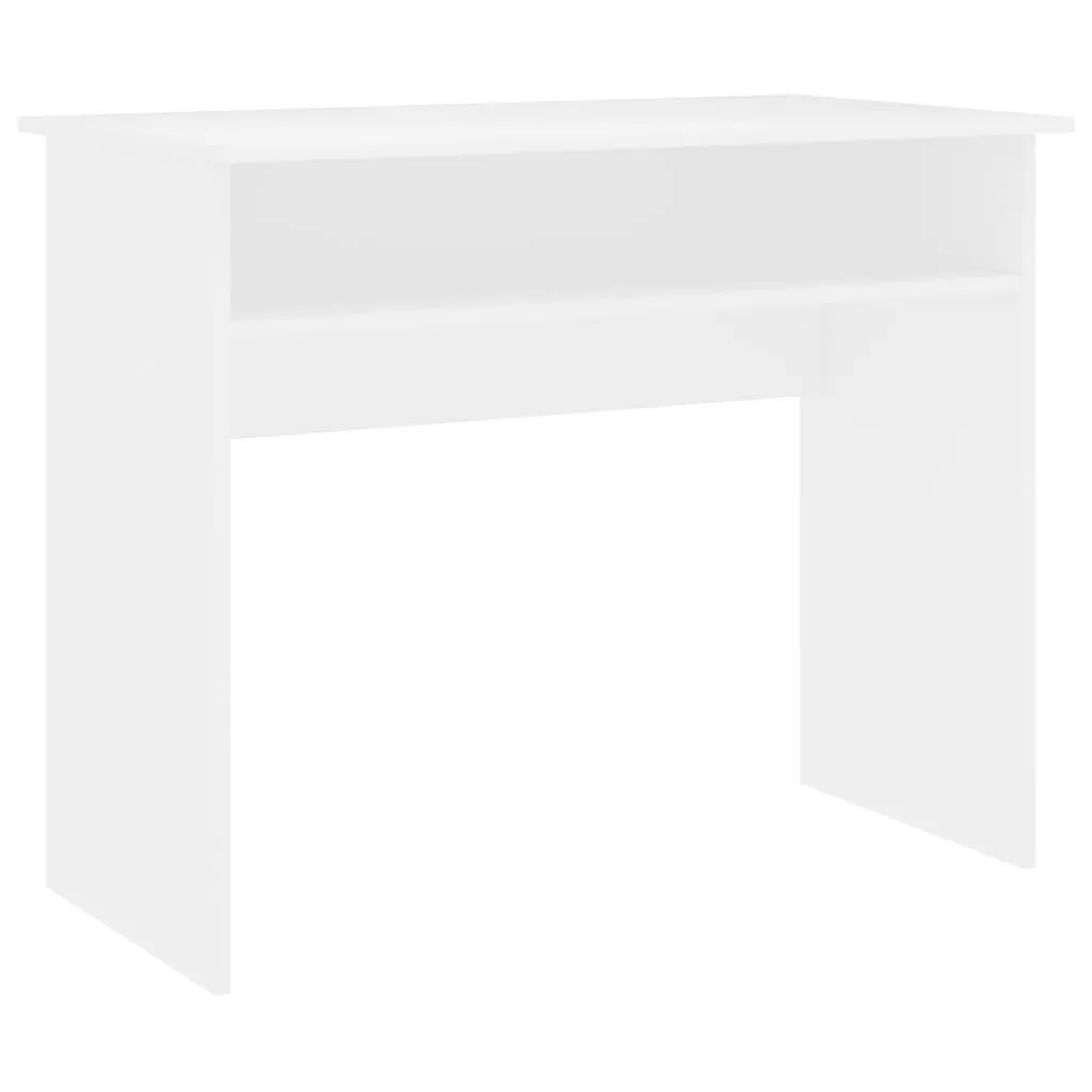 vidaXL Skrivebord hvit 90x50x74 cm sponplate