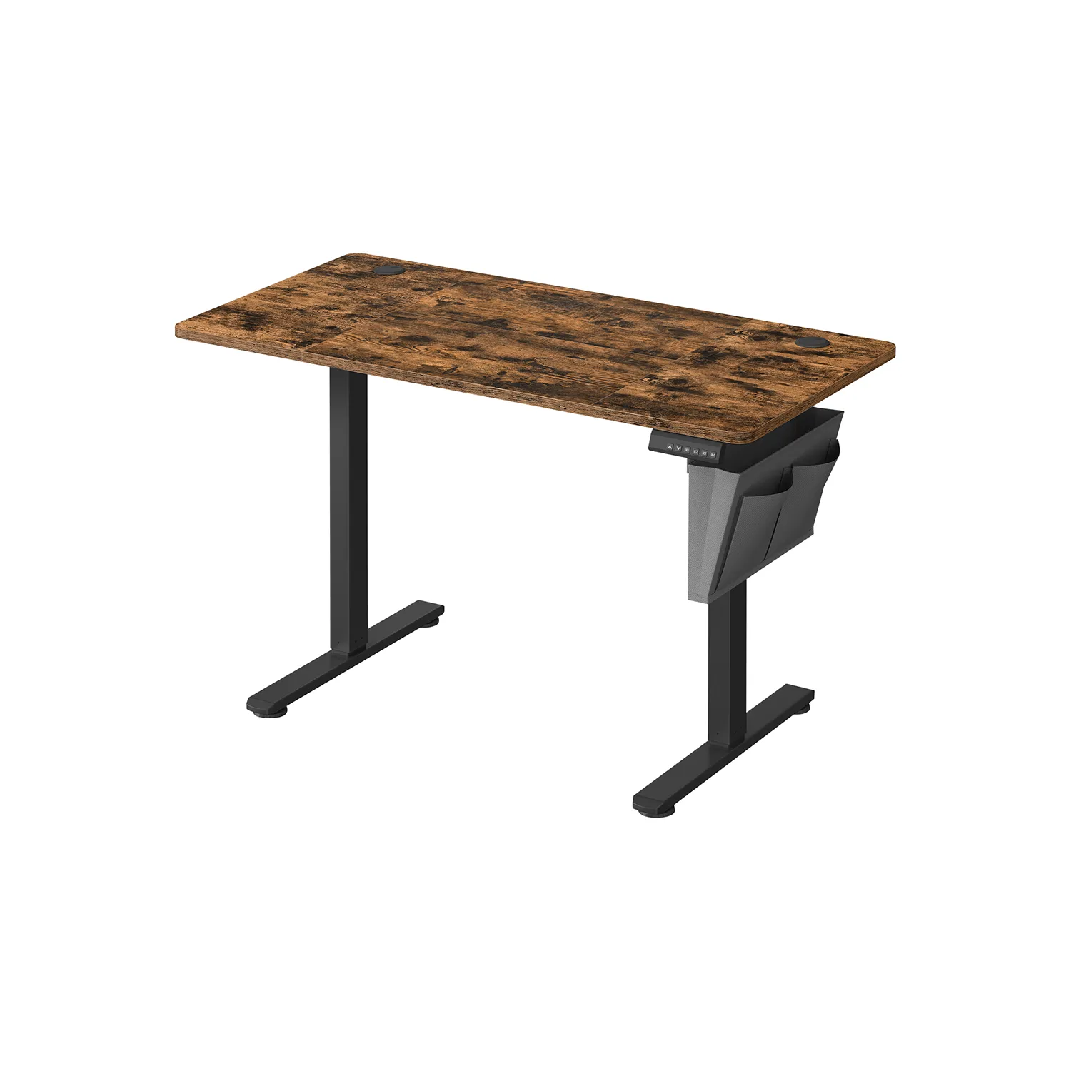 Justerbart skrivebord, 60x120x72-120 cm, Brun