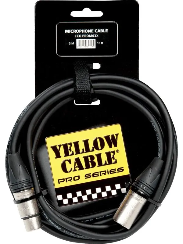 Yellow Cable PROM03X  - Neutrik XLR/XLR 3 m.