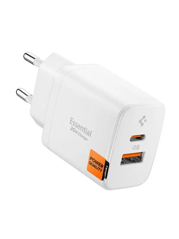 Spigen Essential 20W Wall Charger EE202EU - white