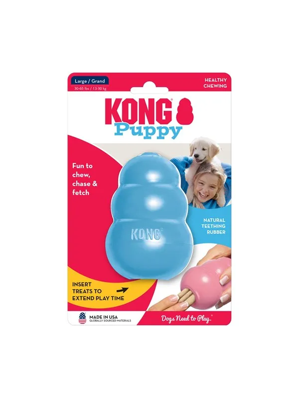 KONG Dog Toy Kong Puppy Large Assorted Colors (1-Pack)