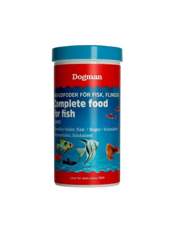 Dogman Komplettfôr Flakfôr til Fisk 100ml
