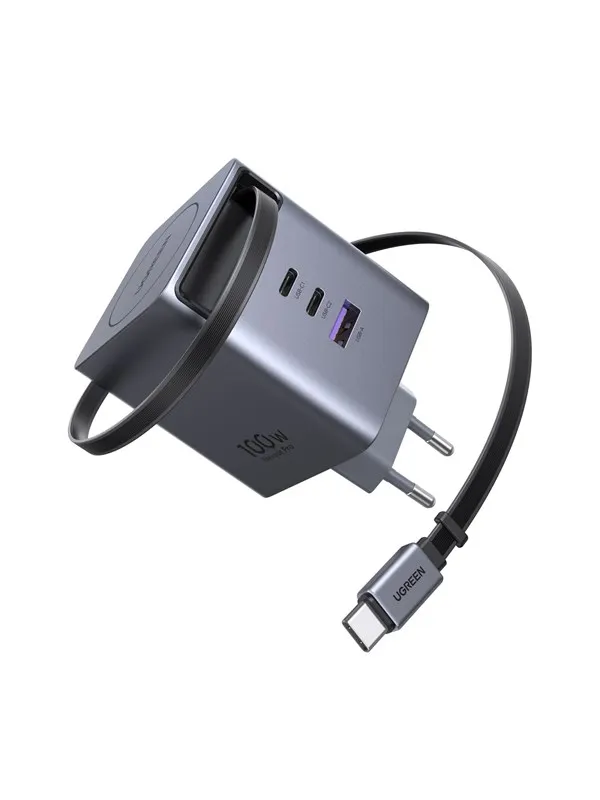 UGREEN 100 W GaN Fast Charger with Retractable Cable