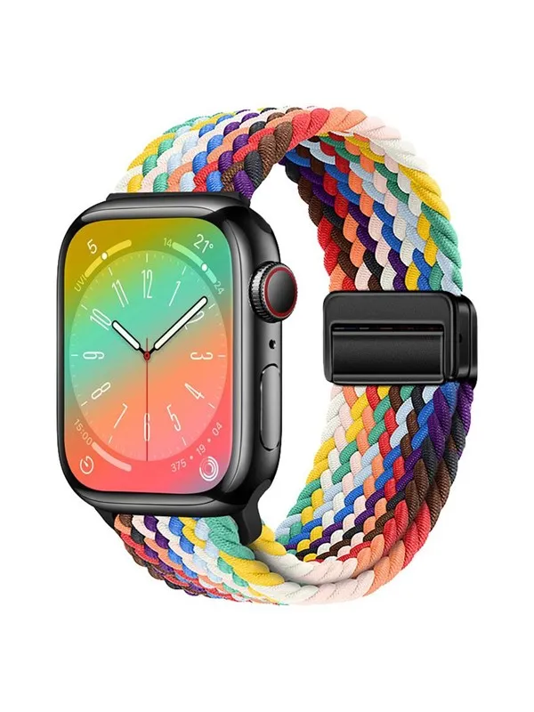 Lippa Apple Watch Nylon Strap incl. Magnetic Clasp 42/44/45/46/49 mm Multicoloured