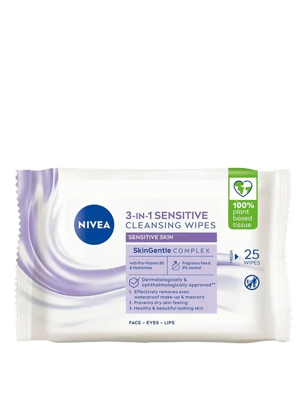 Nivea Sensitive Cleansing Wipes 25 stk