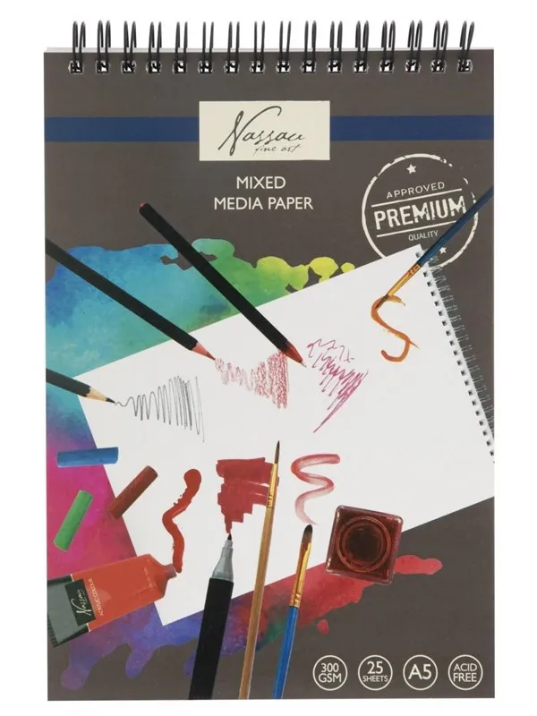 Creative Craft Group Mixed Media A5 pad 25 sheets. 300g.