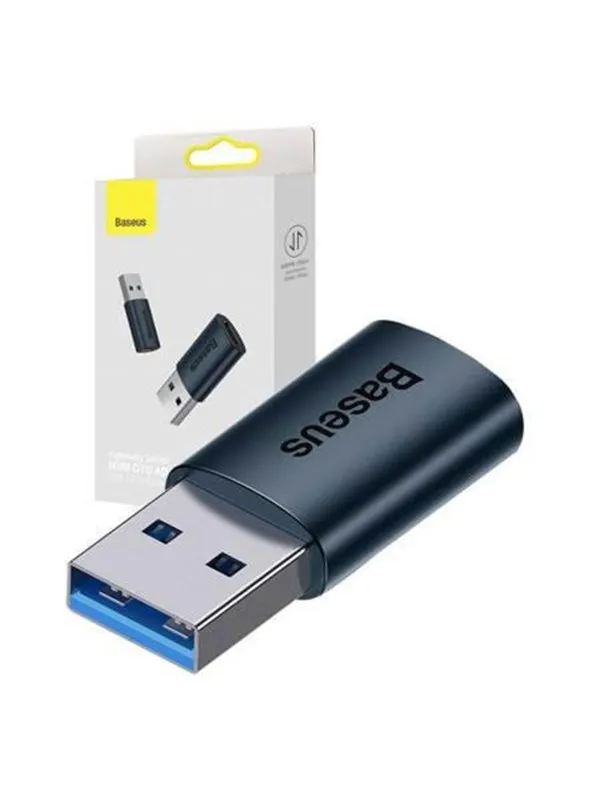 Baseus Ingenuity USB-A to USB-C adapter OTG (blue)