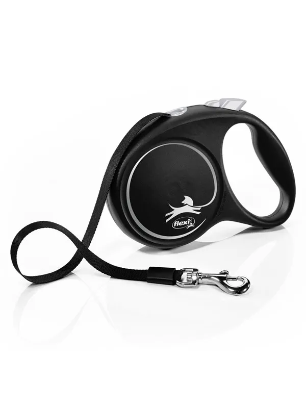 Flexi Black Design M leash 5 m 25 kg black