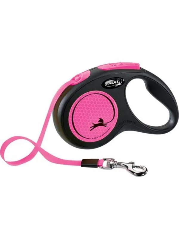 Flexi New Neon S Tape 5 m (black/neon pink)