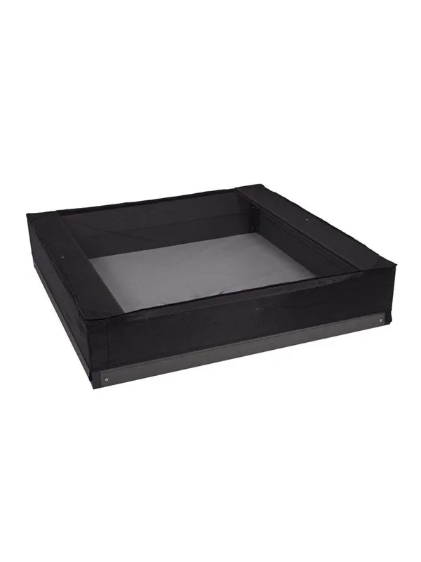 Nordic Play Sandbox meshcover 150x150x20 cm black