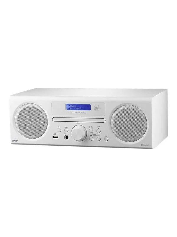 Scansonic DA310 DAB+ m. CD og Bluetooth - HVID