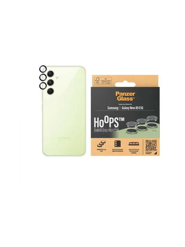 PanzerGlass Hoops™ Camera Lens Protector Samsung Galaxy A55 5G | Black