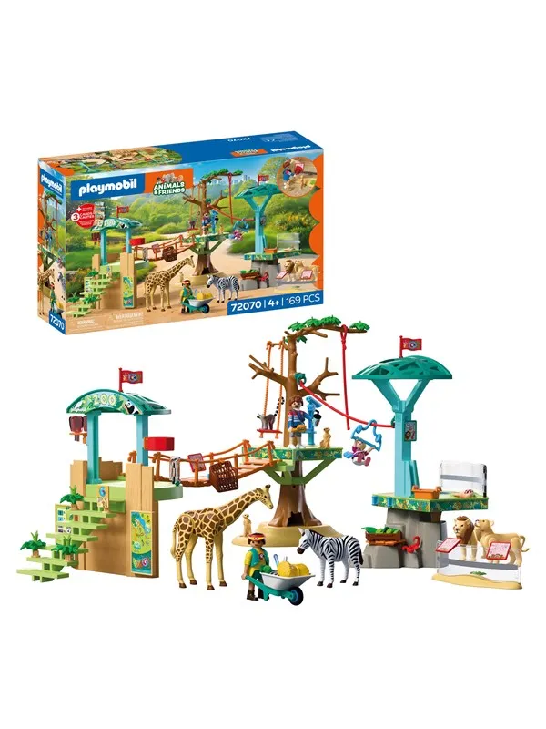 Playmobil Zoo - Dyrehage: Klatrepark i villmarken