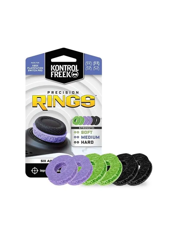 KontrolFreek Precision Rings Mixed 6-Pack - Tommerstavdeksler