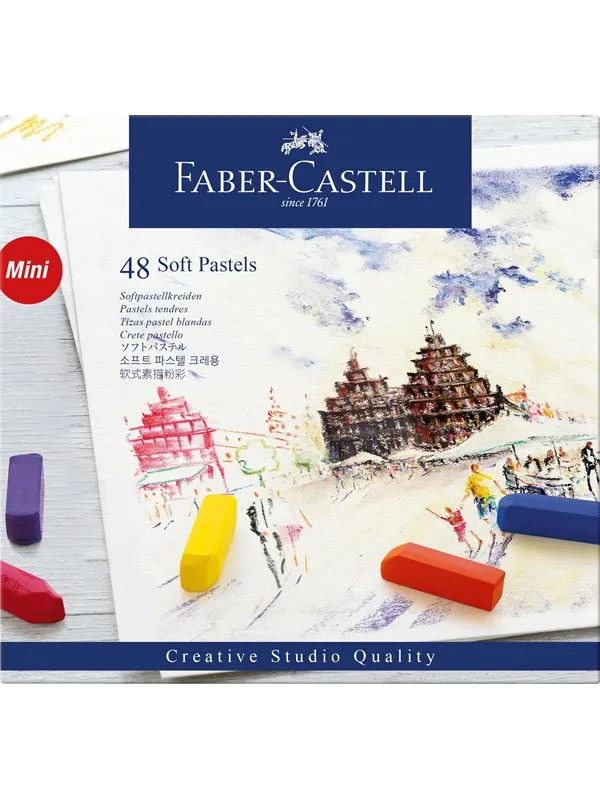 Faber-Castell Soft pastels Mini cardboard box of 48