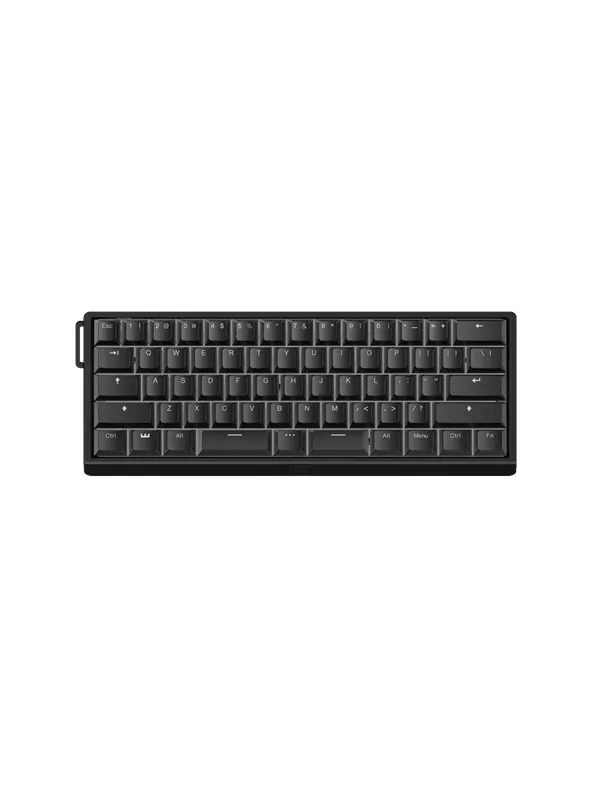 Wooting 60HE v2 - US-ANSI - Split - Aluminum - Gamingtastatur - Uten numpad - Engelsk (USA) - Svart