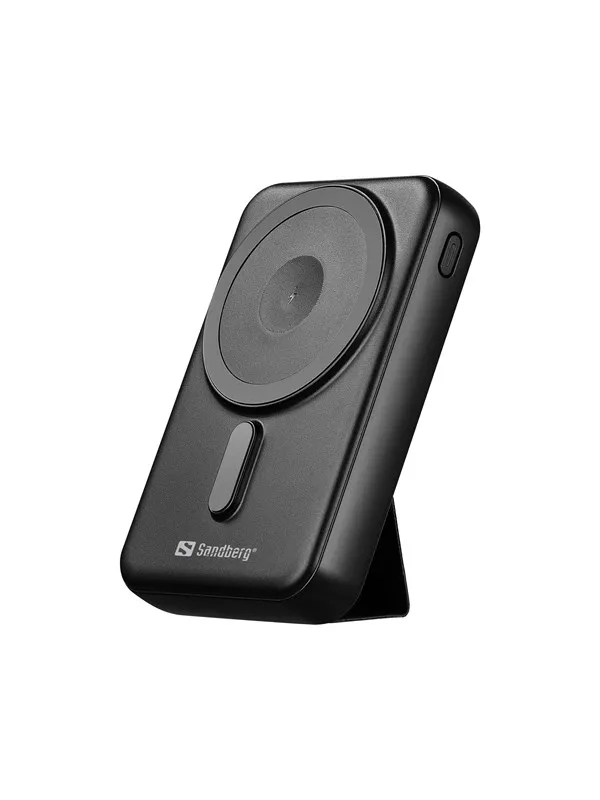 Sandberg Mag Wireless Powerbank 10000 Nødlader - Svart - 10000 mAh