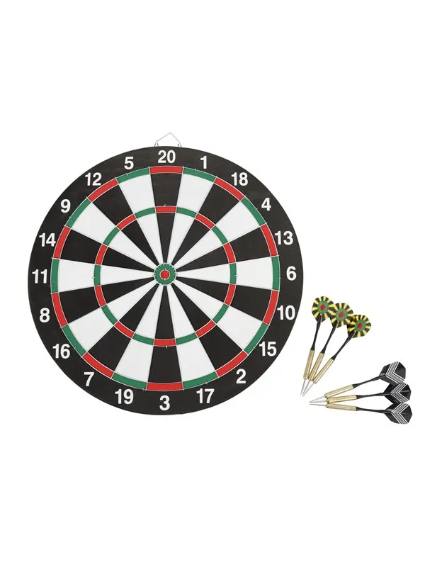 Dartskive med 6 piler