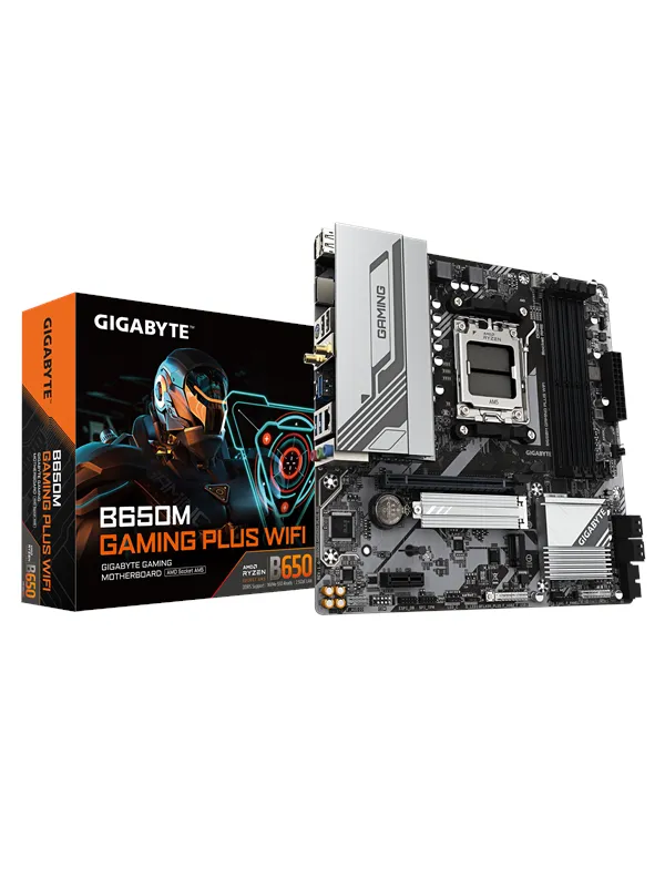 GIGABYTE B650M GAMING PLUS WIFI Hovedkort - AMD B650 - AMD AM5 socket - DDR5 RAM - Micro-ATX