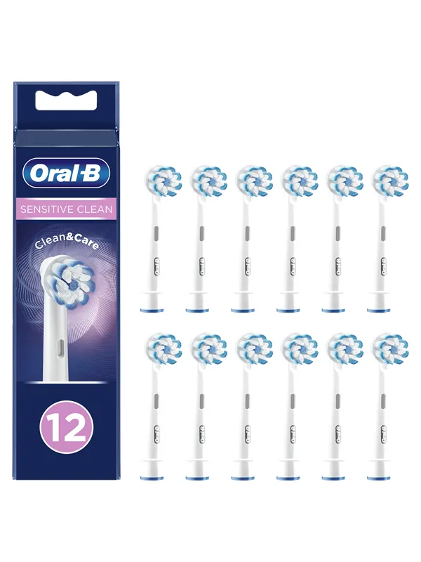Oral-B Børstehoder Sensitive Clean børstehoder, 12 stk.