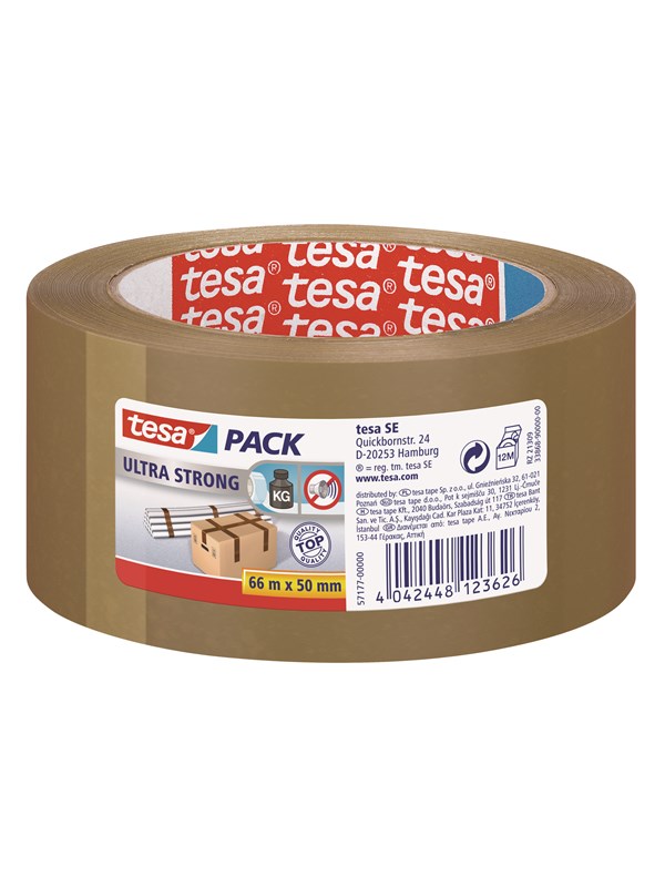 tesa pack Ultra Strong Packaging Tape 66m x 50mm Brown