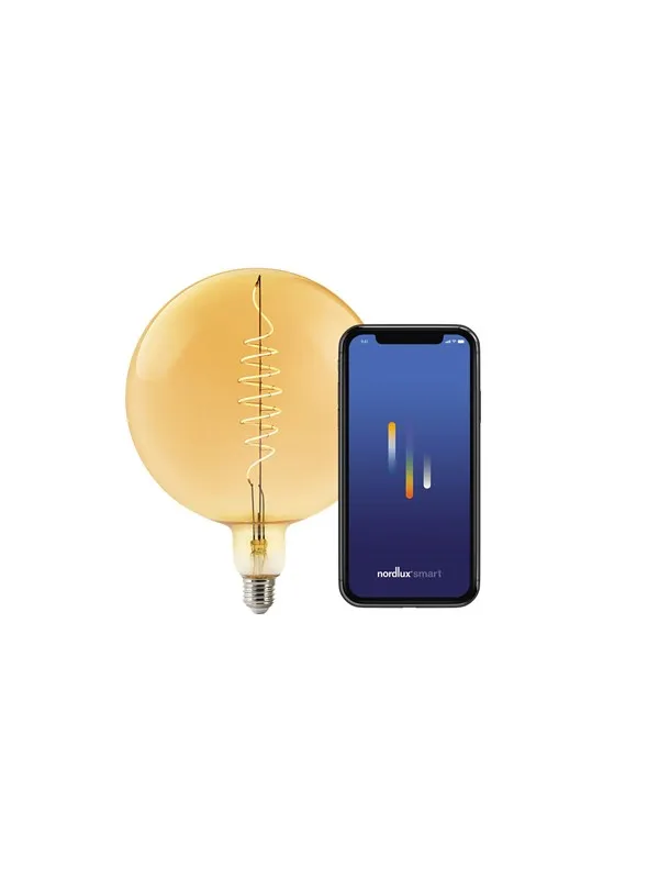 Nordlux Smart E27 G200 Deco Lyspære Ravfarvet