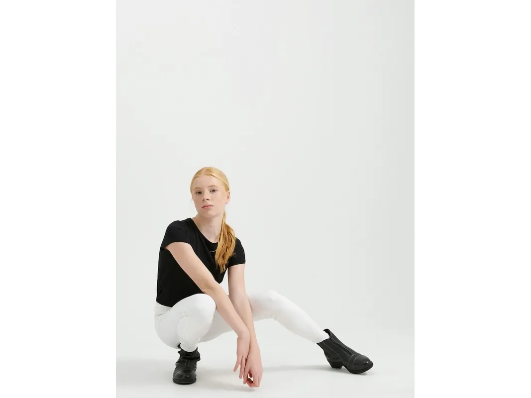 Jacson Hedvig Ridebukse helskodd junior hvit 158-164