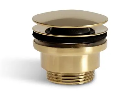 BLUE LABEL 1 1/4" pop up bundventil børstet guld