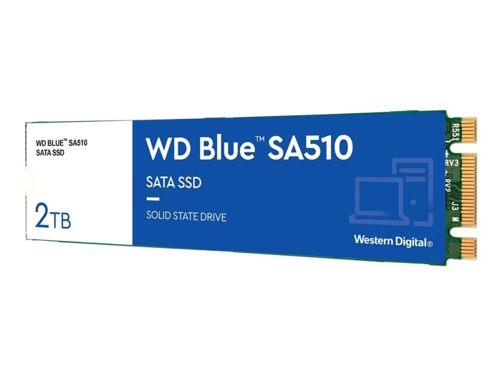 WD Blue SA510 - SSD - 2 TB - intern - M.2 2280 - SATA 6Gb/s