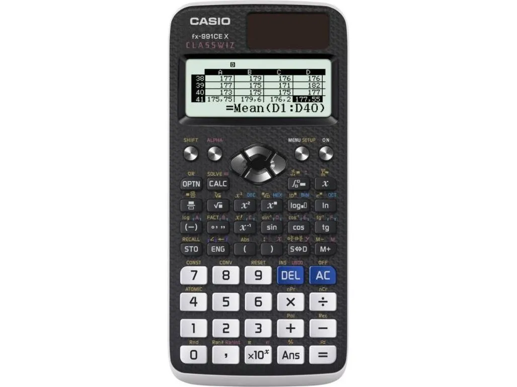 Casio FX-991CEX kalkulator (ikke tilgjengelig på engelsk eller litauisk)