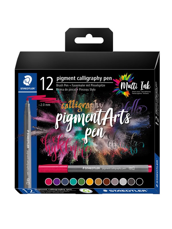 Staedtler Pigment calligraphy 375 "Calligraphy Set" 12 pcs. Cardboard box