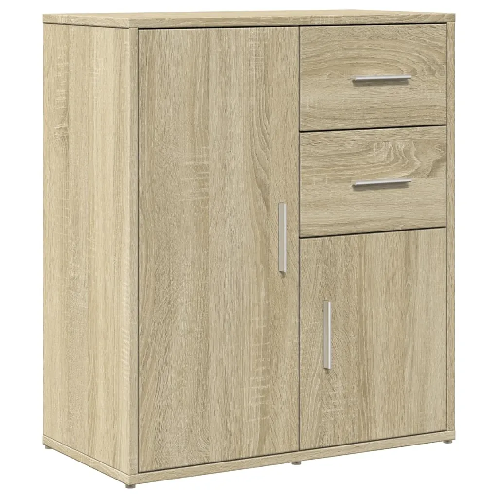 vidaXL Skjenk sonoma eik 60x31x70 cm konstruert tre