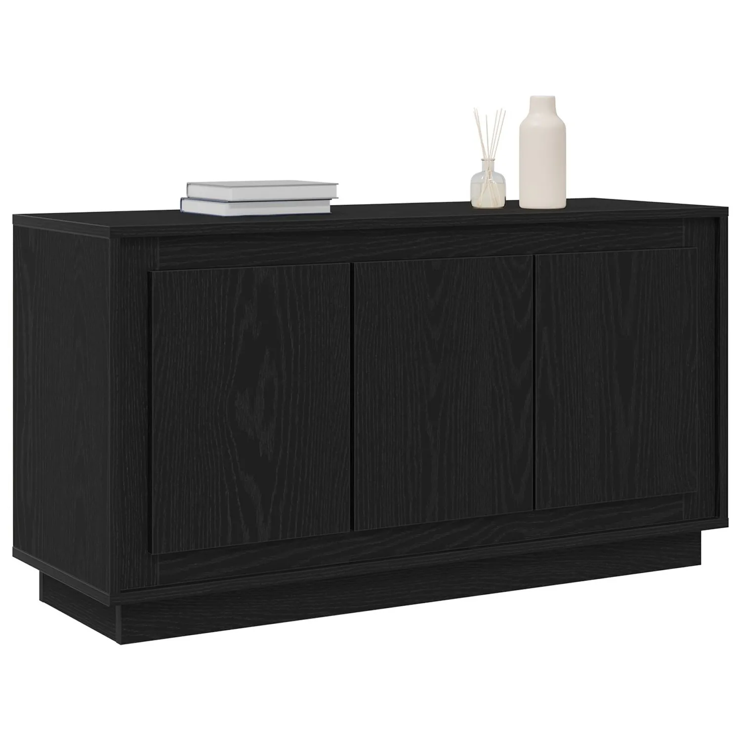 vidaXL Serviesskap Svart Eik 102 x 35 x 55 cm Konstruert tre