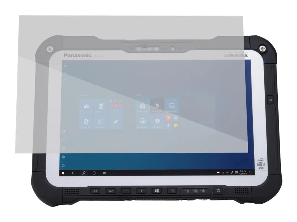 Panasonic Infocase ToughMate - Skjermbeskytter for nettbrett - glass - for Toughbook G2, G2 Quick Release SSD, G2 Standard (PCPE-INFG2TG1)
