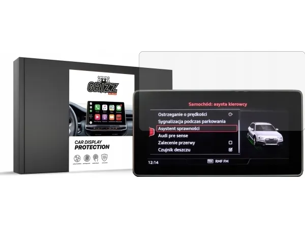 GrizzGlass matt skjermbeskyttelse CarDisplay Protection til Audi A4 B9 MMI 8,3" 2016-2019