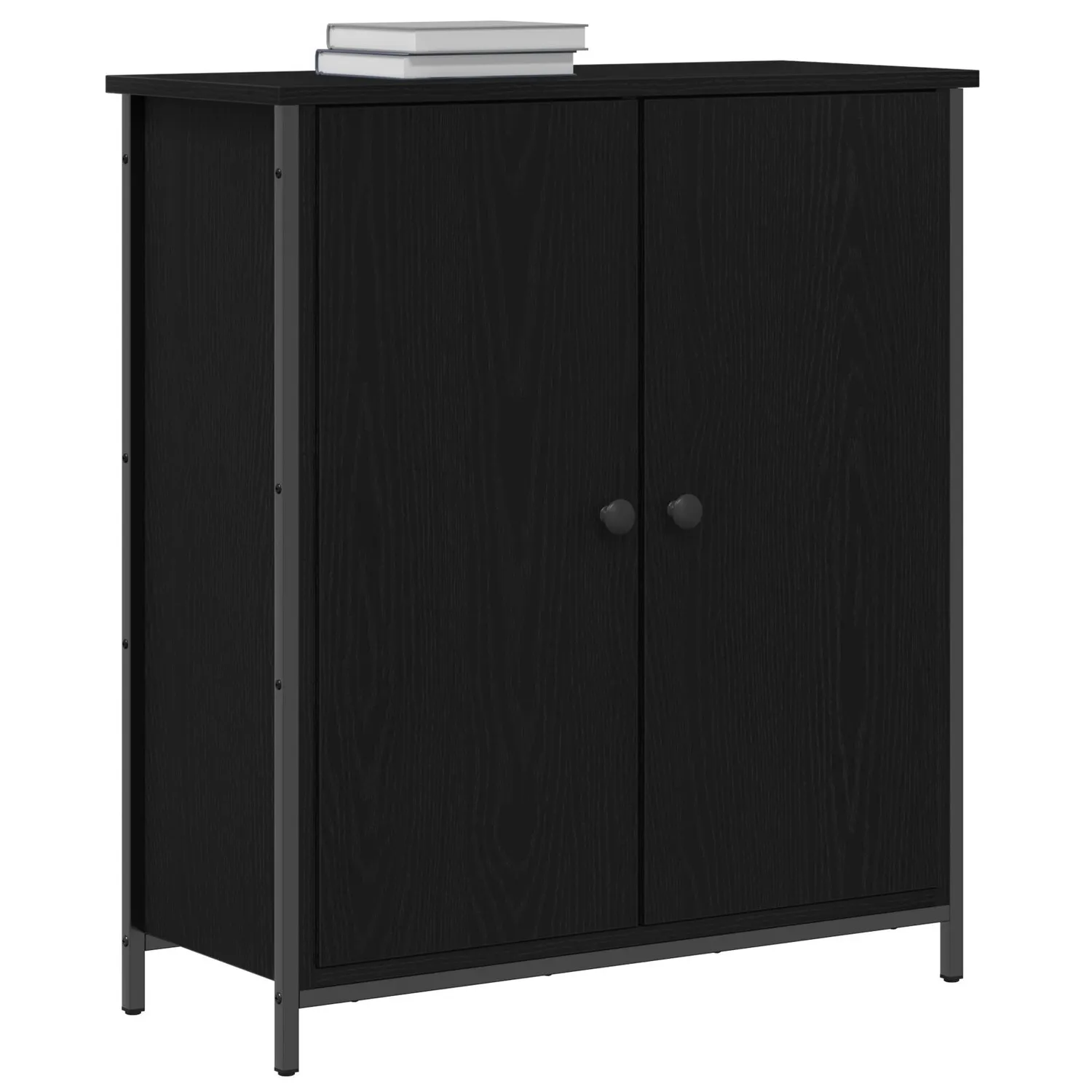 vidaXL Serviesskap Svart Eik 70 x 30 x 80 cm Konstruert tre