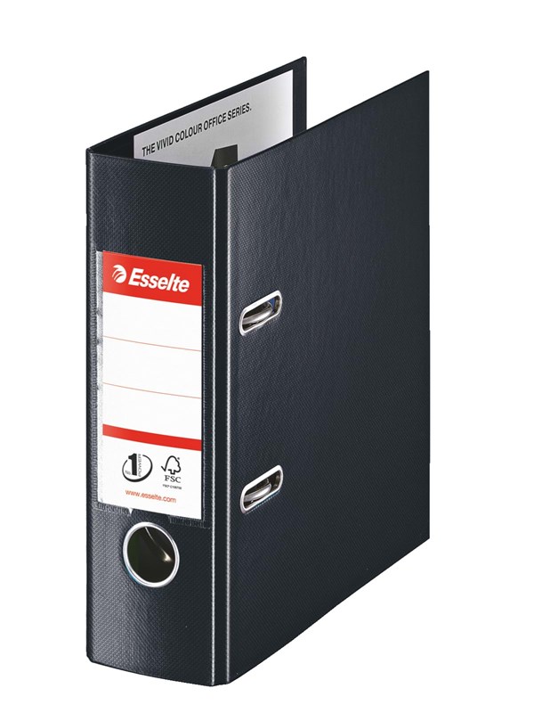 Esselte Brevordner  No.1 PP FSC® A5/75 mm VIVIDA sort