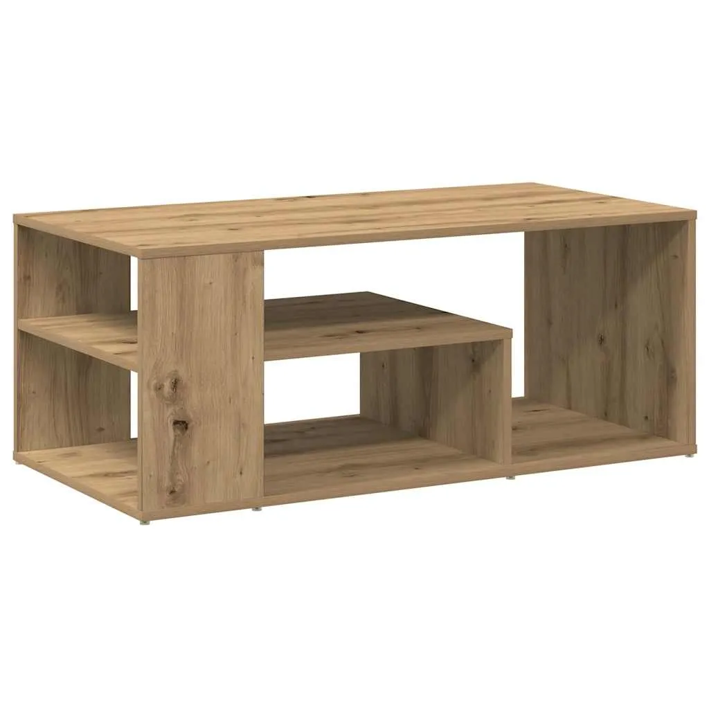 vidaXL Salongbord artisan eik 100x50x40 cm konstruert tre