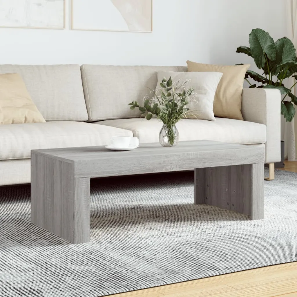 vidaXL Salongbord grå sonoma 102x50x36 cm konstruert tre