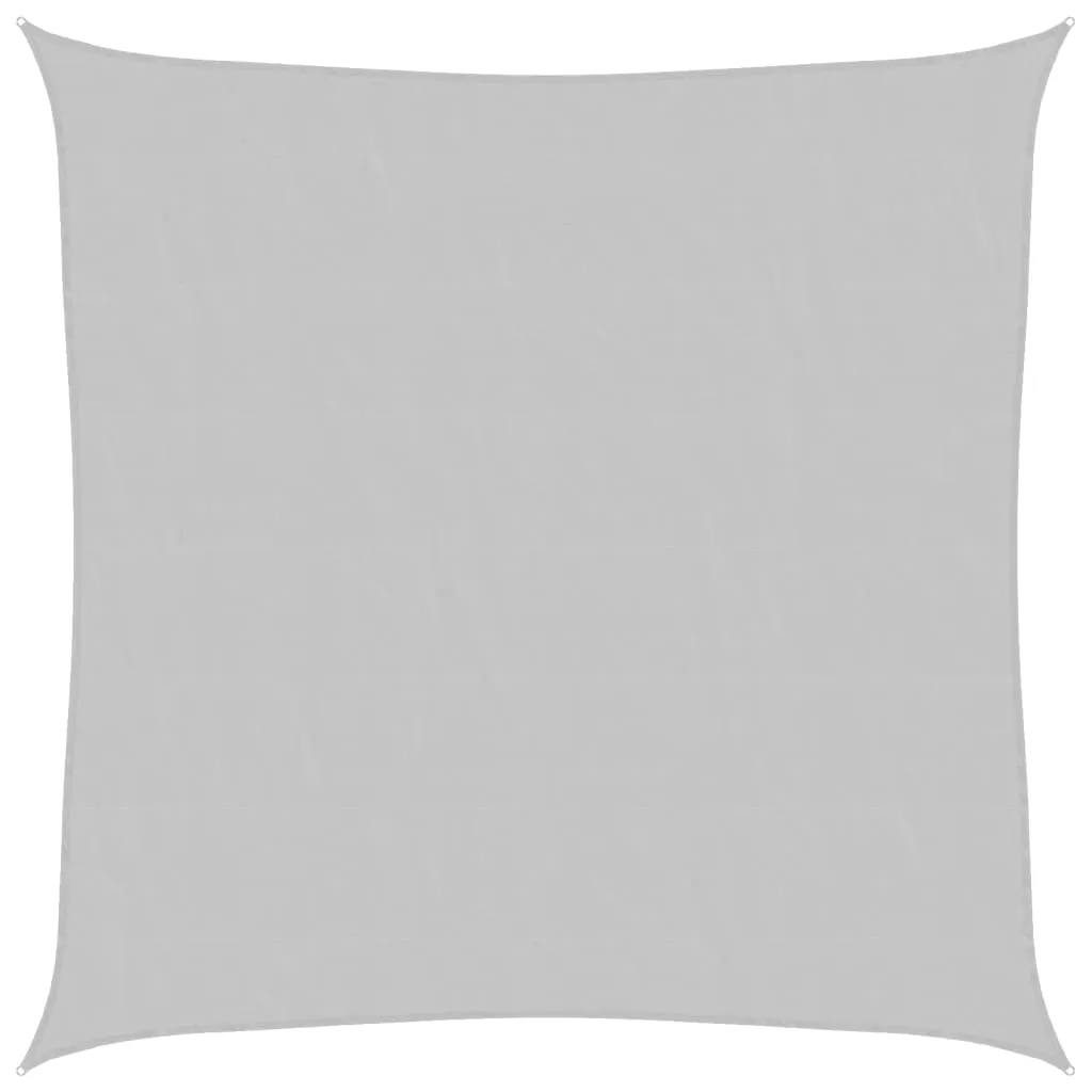 vidaXL Solseil lysegrå 3x3 m 100% polyester oxford