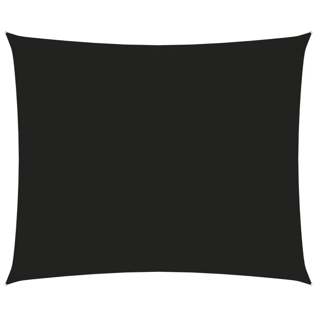 vidaXL Solseil oxfordstoff rektangulær 2,5x3,5 m svart