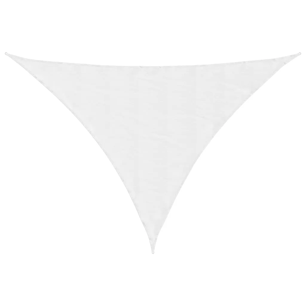 vidaXL Solseil hvit 7x5x5 m 100% polyester oxford