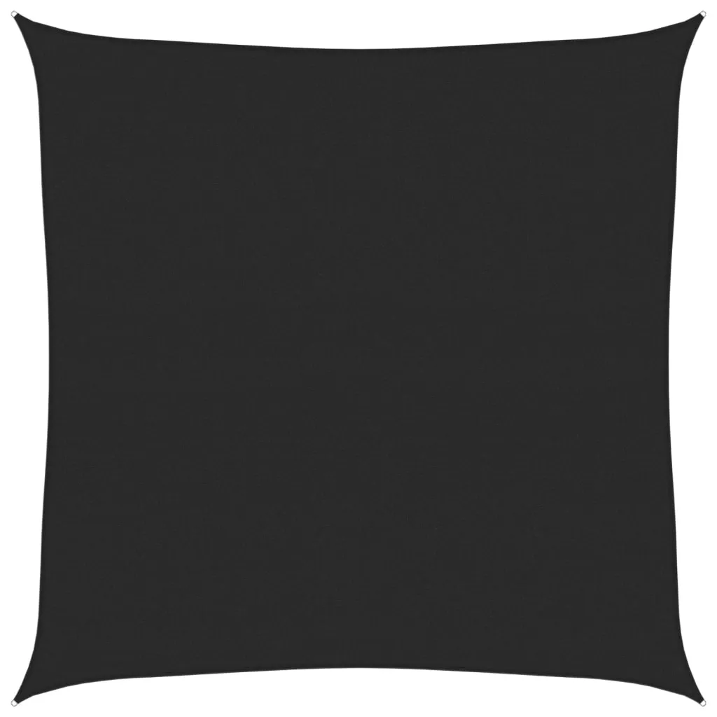 vidaXL Solseil 160 g/m² svart 4x4 m HDPE