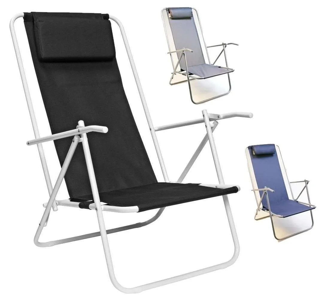 Strandstol / Solstol Rio med nakkepute
