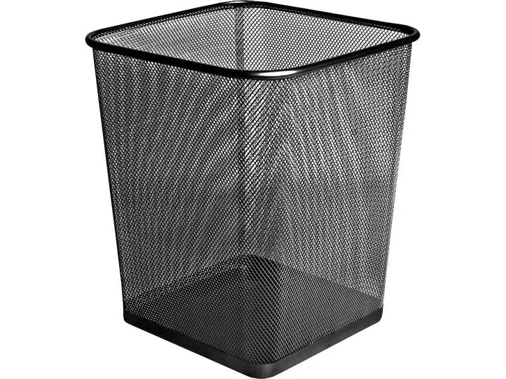 Forofis søppelkasse 91328 svart metallnett