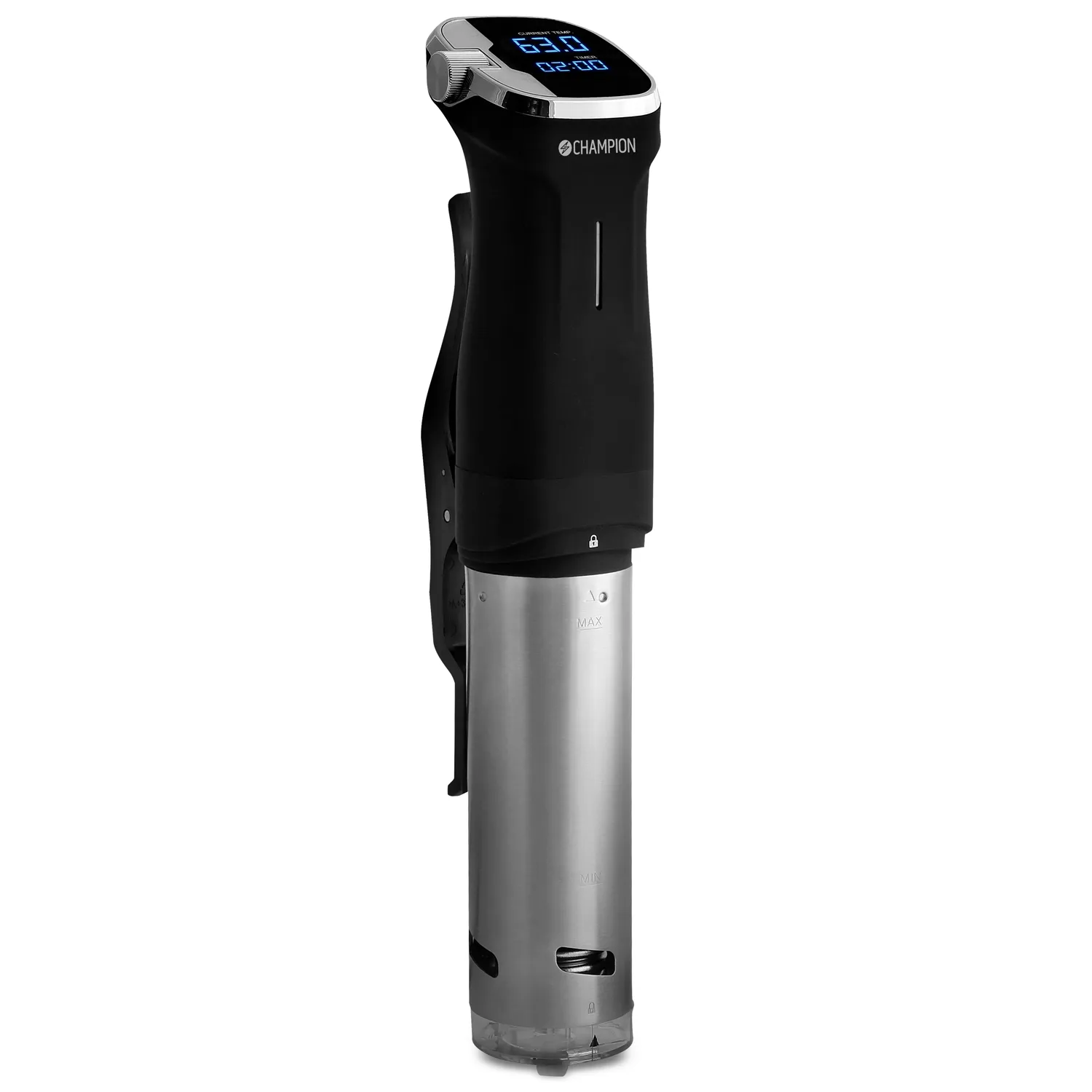 Champion Sous Vide Precision IPX7 800W SV310 rustfritt stål/sort