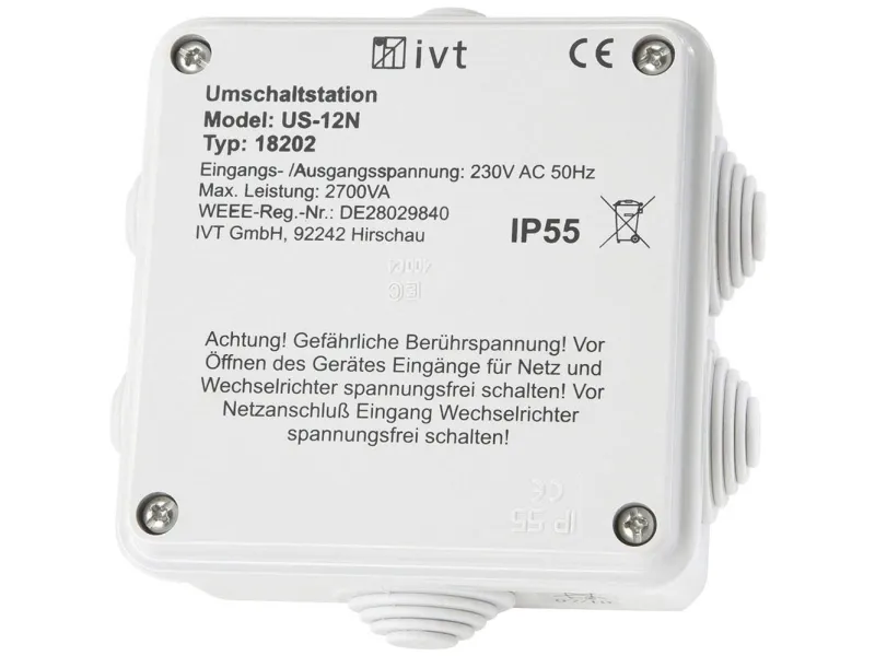 Ivt US-12N bryterstasjon 2760 VA, 230 V/AC - 230 V/AC (18202)
