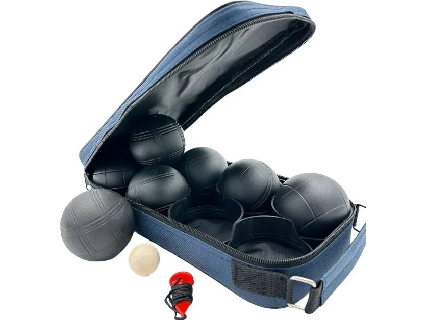 Enero kuler til spill 8 stk – boule petanque (svart) med PRO-omslag
