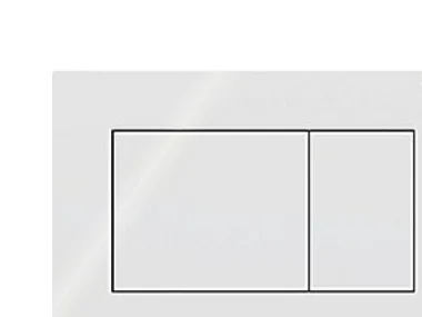 Geberit Sigma01 betjeningplade - Til dobbeltskyl square Hvid